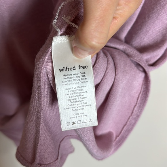 ARITZIA Wilfred Free Marcoux Tunic Dress Pockets
 V-neck in Lilac Size Small‎ - Picture 5 of 8